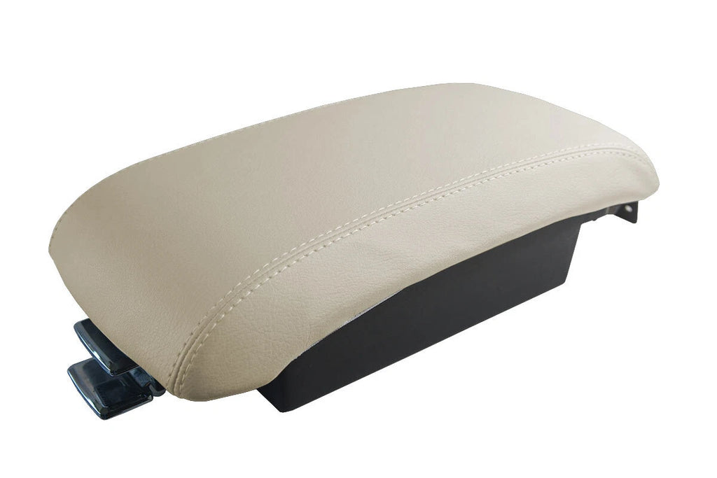 Leather Console Lid Pull Over Cover for Lincoln MKX (2007–2010) Beige