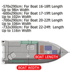 210D Heavy-Duty Boat Cover for Center Console Boats with T-Top (16-24FT)