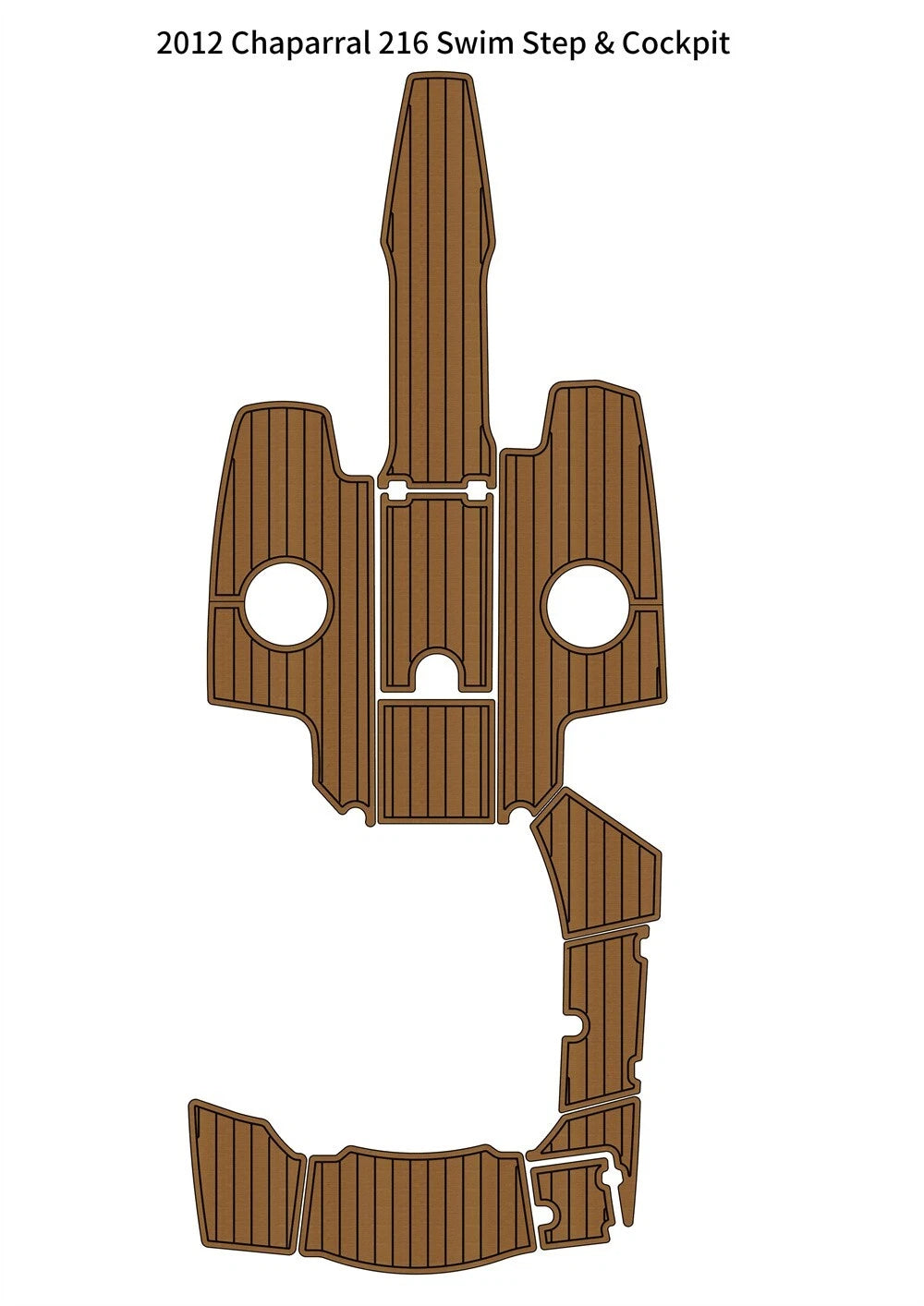 EVA Foam Teak Deck Floor Pad for Chaparral 216 (2012)