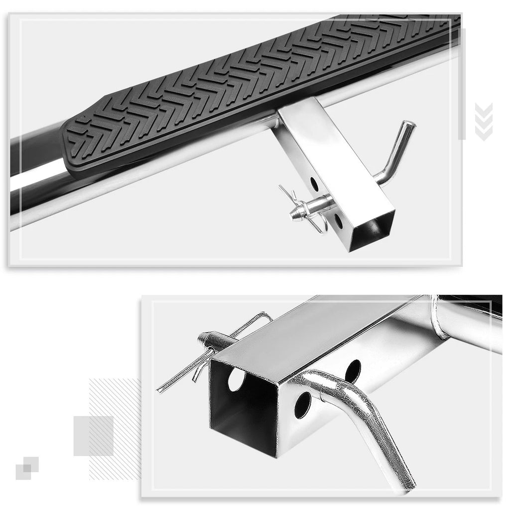 35" Oval Stainless Steel Trailer Hitch Step Bar for Universal Fit (2000–2023)
