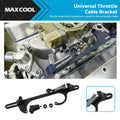 Throttle Cable Bracket for 4150 4160 Carburetor (Billet Aluminum, Black)