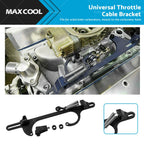 Throttle Cable Bracket for 4150 4160 Carburetor (Billet Aluminum, Black)