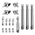 Sidecar Installation Set 3 Long Struts 1 Short Strut for Honda Kawasaki