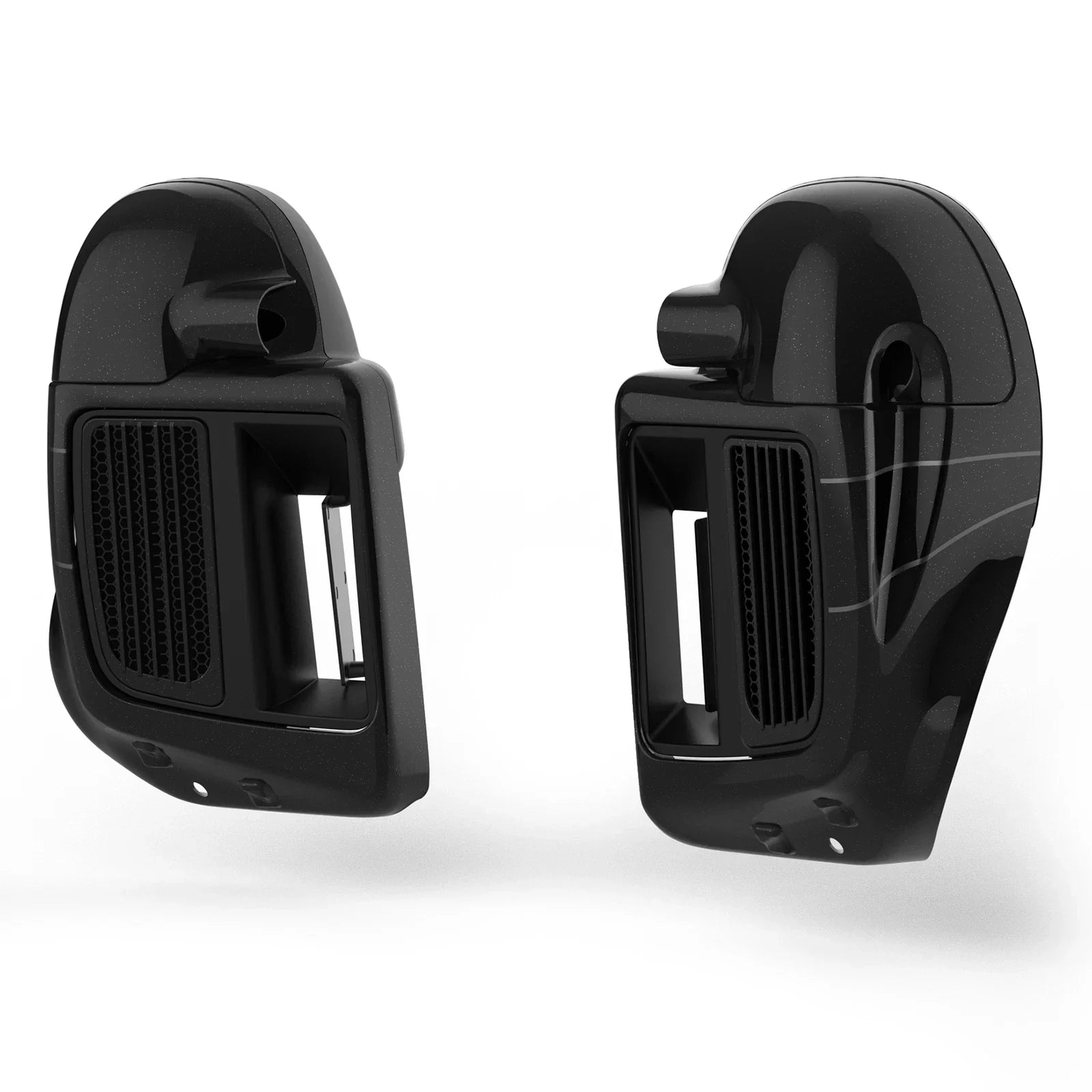 Vented Fairing for Harley Touring 2014-2024 Dark Slate Candy/Arctic Black