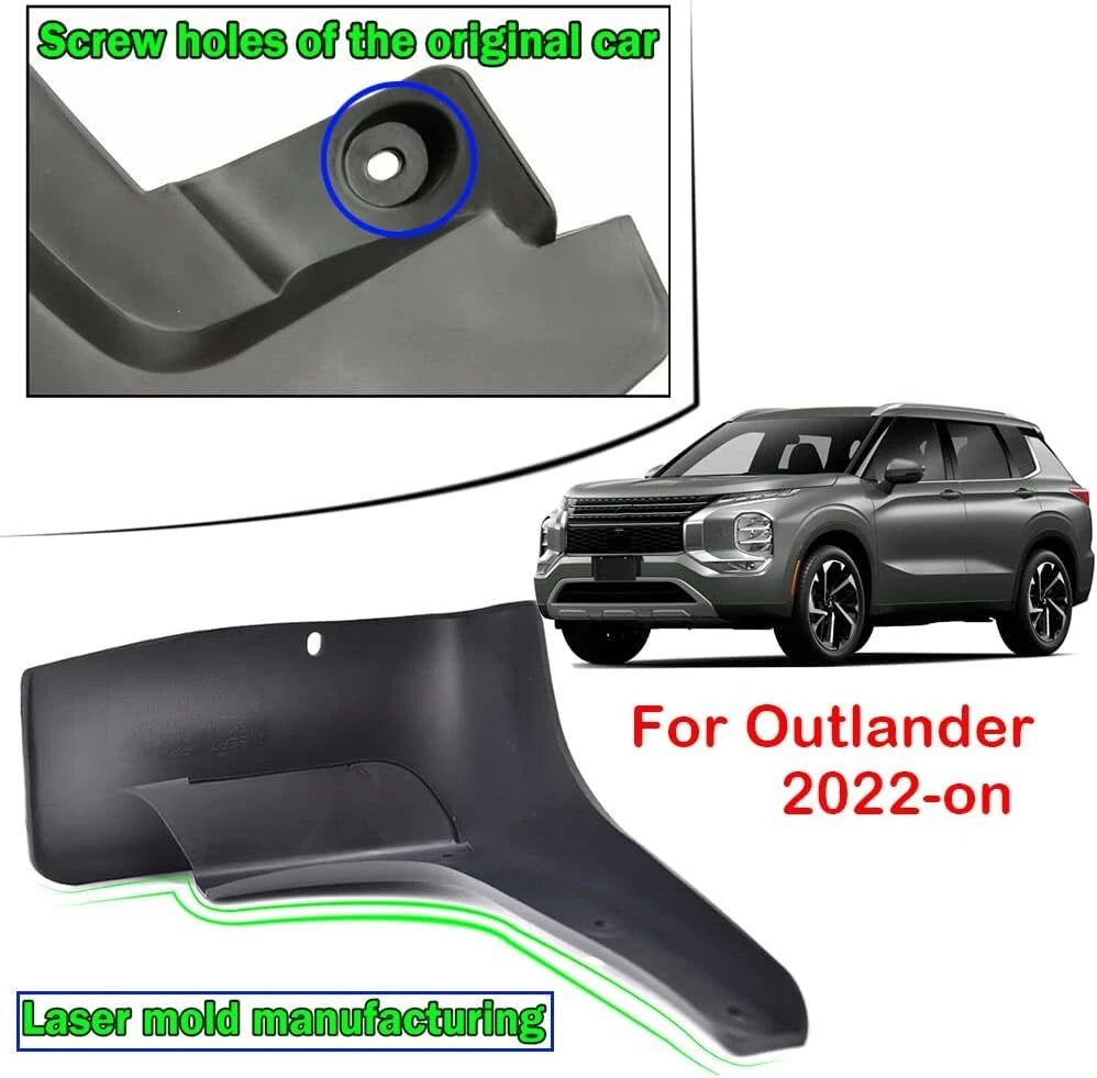 4PC Splash Guard Mudguards for Mitsubishi Outlander (2022-2025)