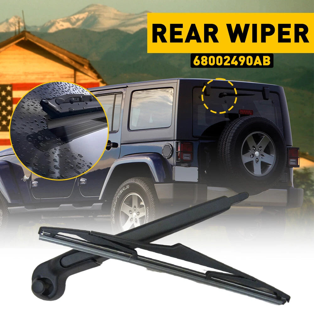 Rear Windshield Wiper Arm and Blade for Jeep Wrangler (2007-2018)