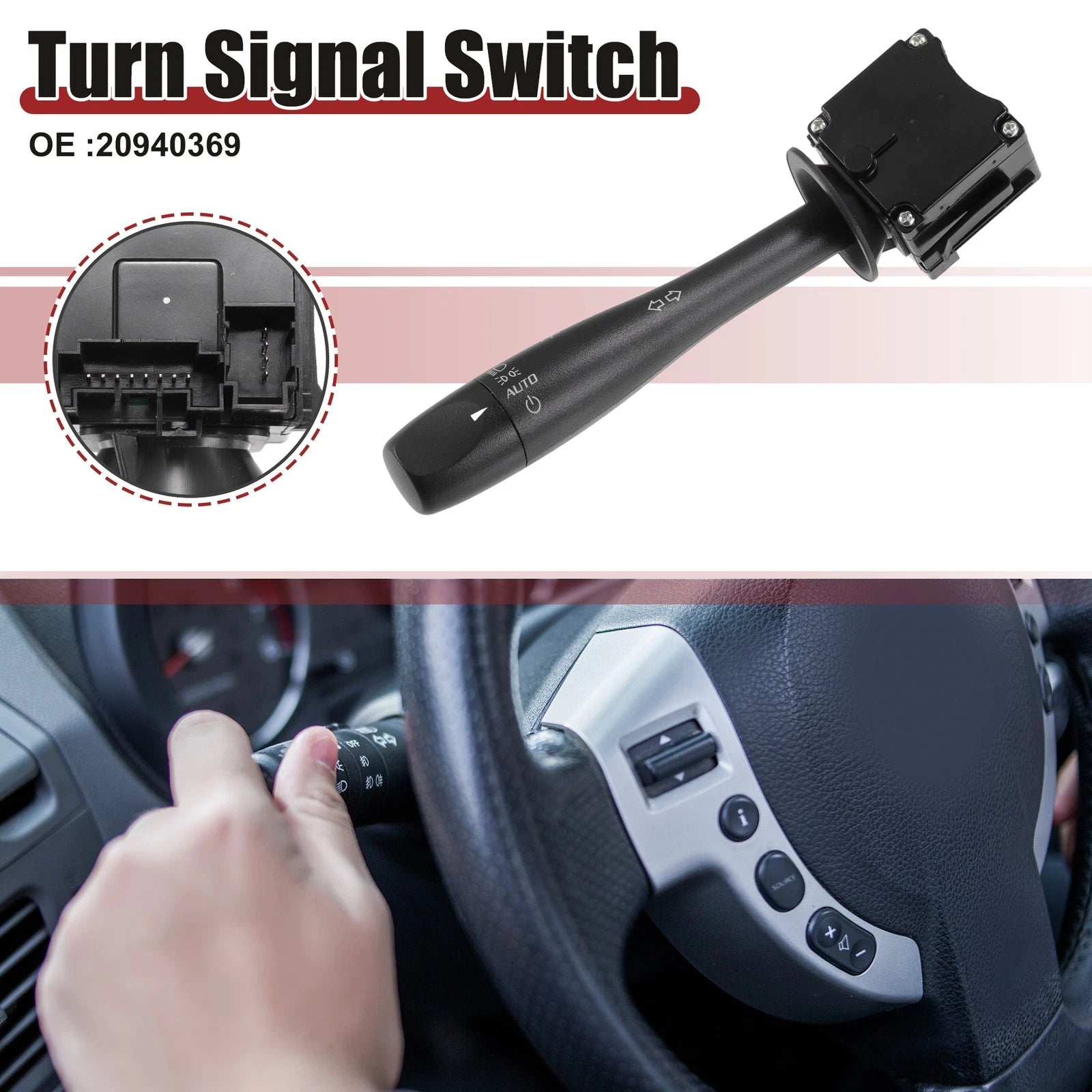 Turn Signal Switch for Chevrolet (No. 20940369)