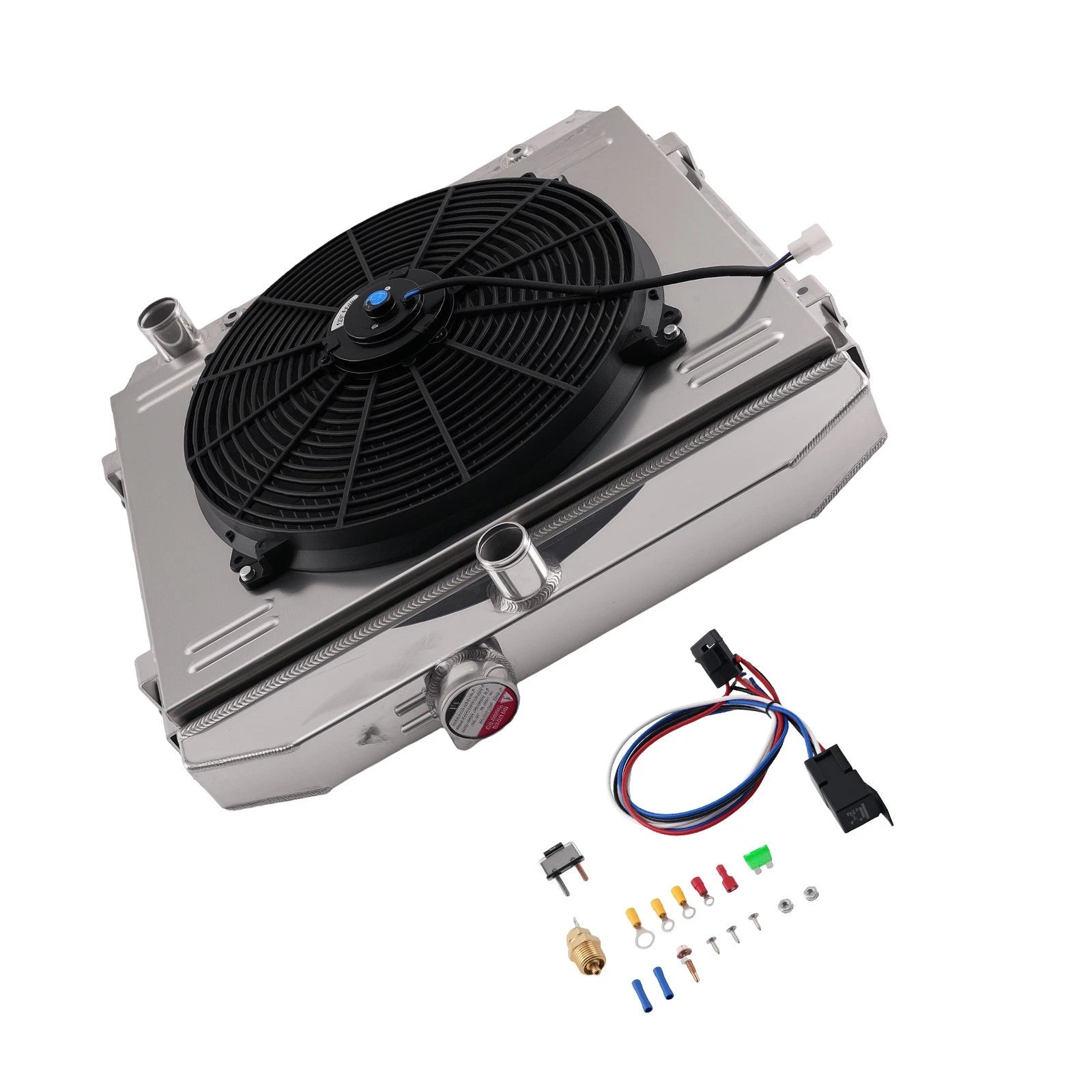 3 Row Radiator Fan Shroud Assembly for Chevy 150/210/Bel Air (1955–1957)
