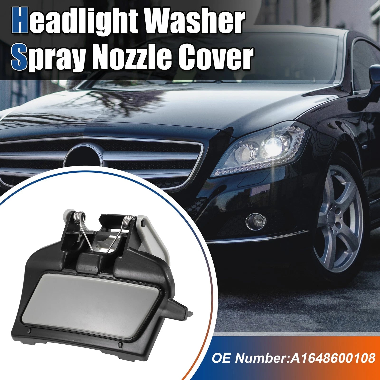 Front Left Headlight Washer Spray Nozzle No.A1648600108 for Mercedes Benz (2007–2012)