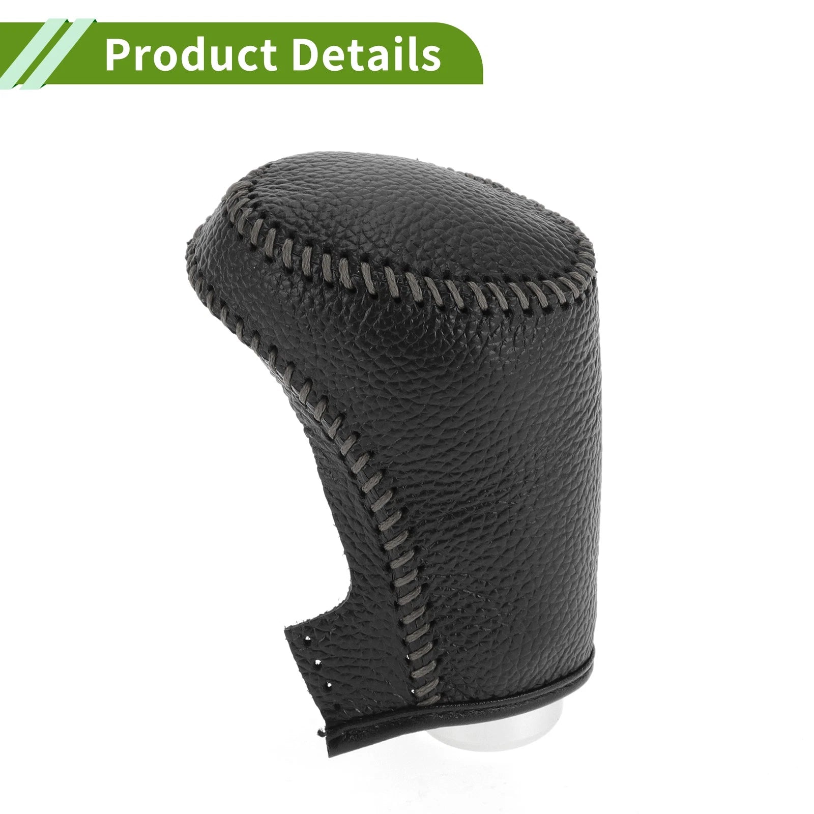 1 Pc Gear Shift Knob Cover for Chevrolet Malibu (2016–2020) Pebbled Black Gray