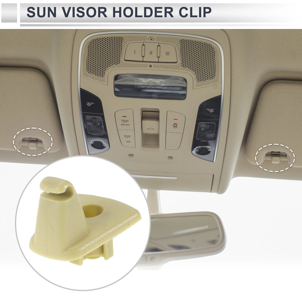 Sun Visor Holder Clip for Chrysler 300, Dodge Charger (No. 1EJ51BD1AA) Beige