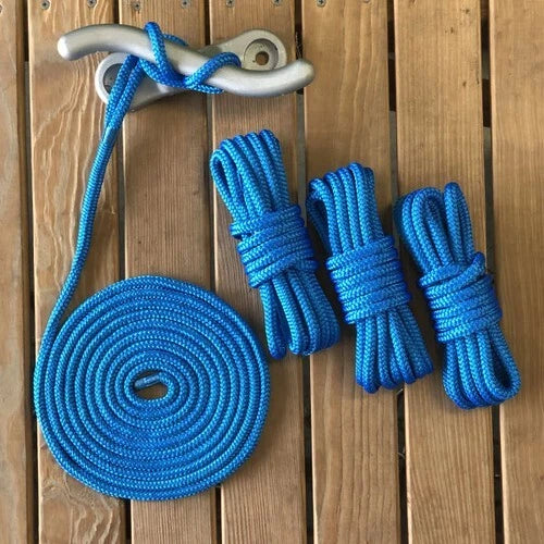 Set of 4 Dock Lines 3/8" Double Braid for Gen3 Marine (4-45190)