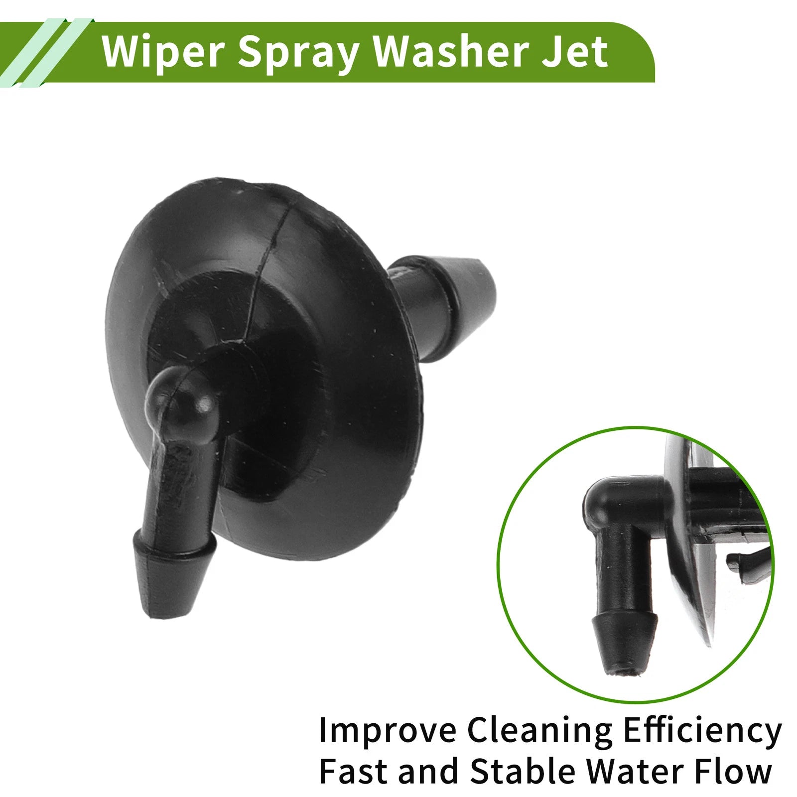 Windshield Washer Nozzle with Hose Connector for Dodge (No. 5125061AA)