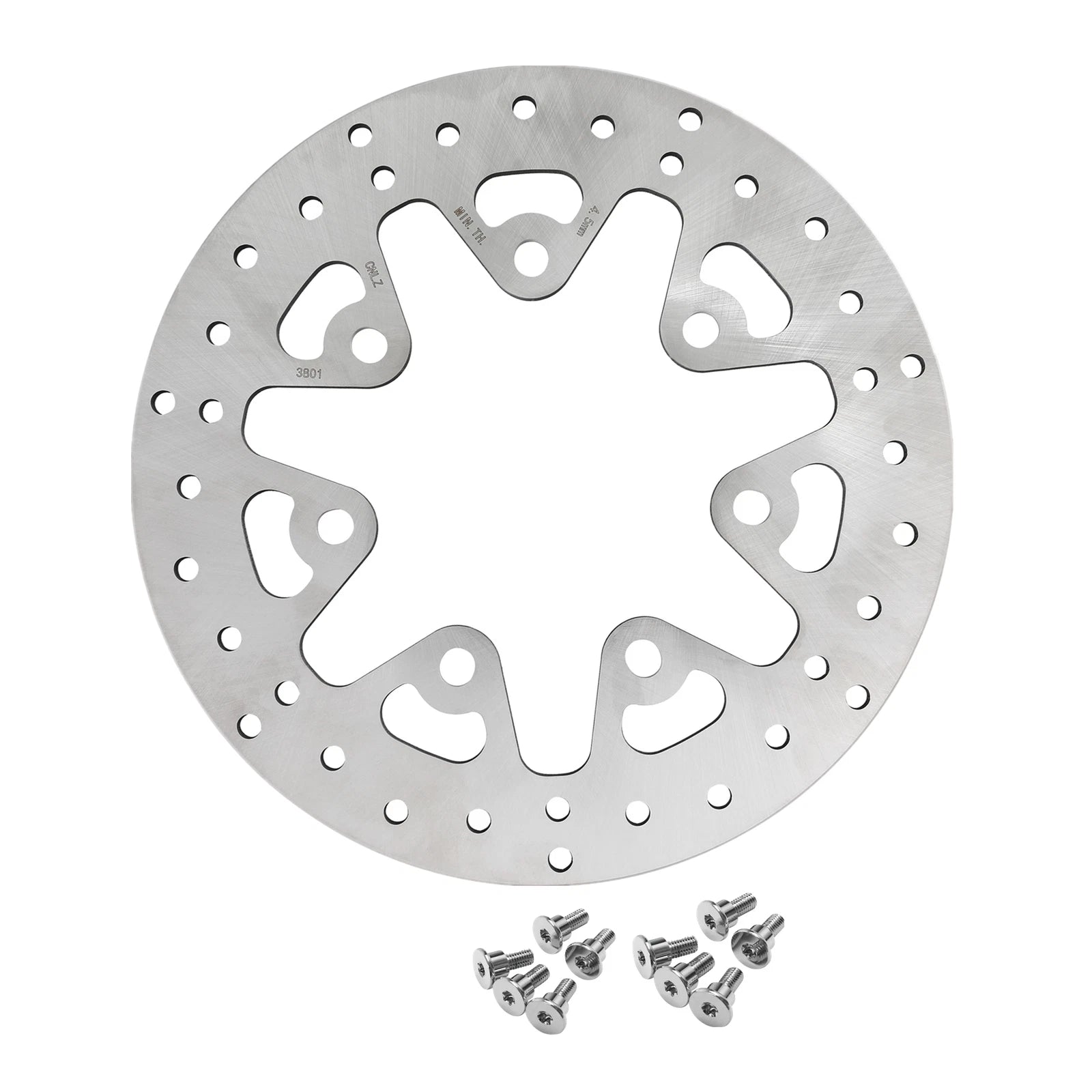 11.8" Front Brake Disc Rotor & Bolts for Harley Street Road Glide (2014–2023)
