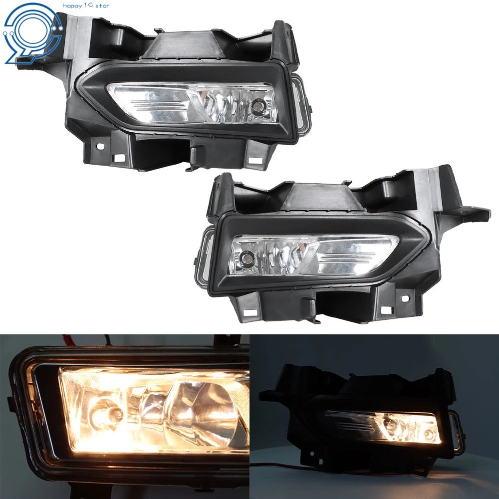 Pair of Chrome Bumper Fog Lights for Nissan Versa (2020–2021)