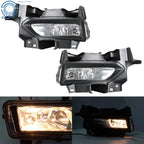 Pair of Chrome Bumper Fog Lights for Nissan Versa (2020–2021)
