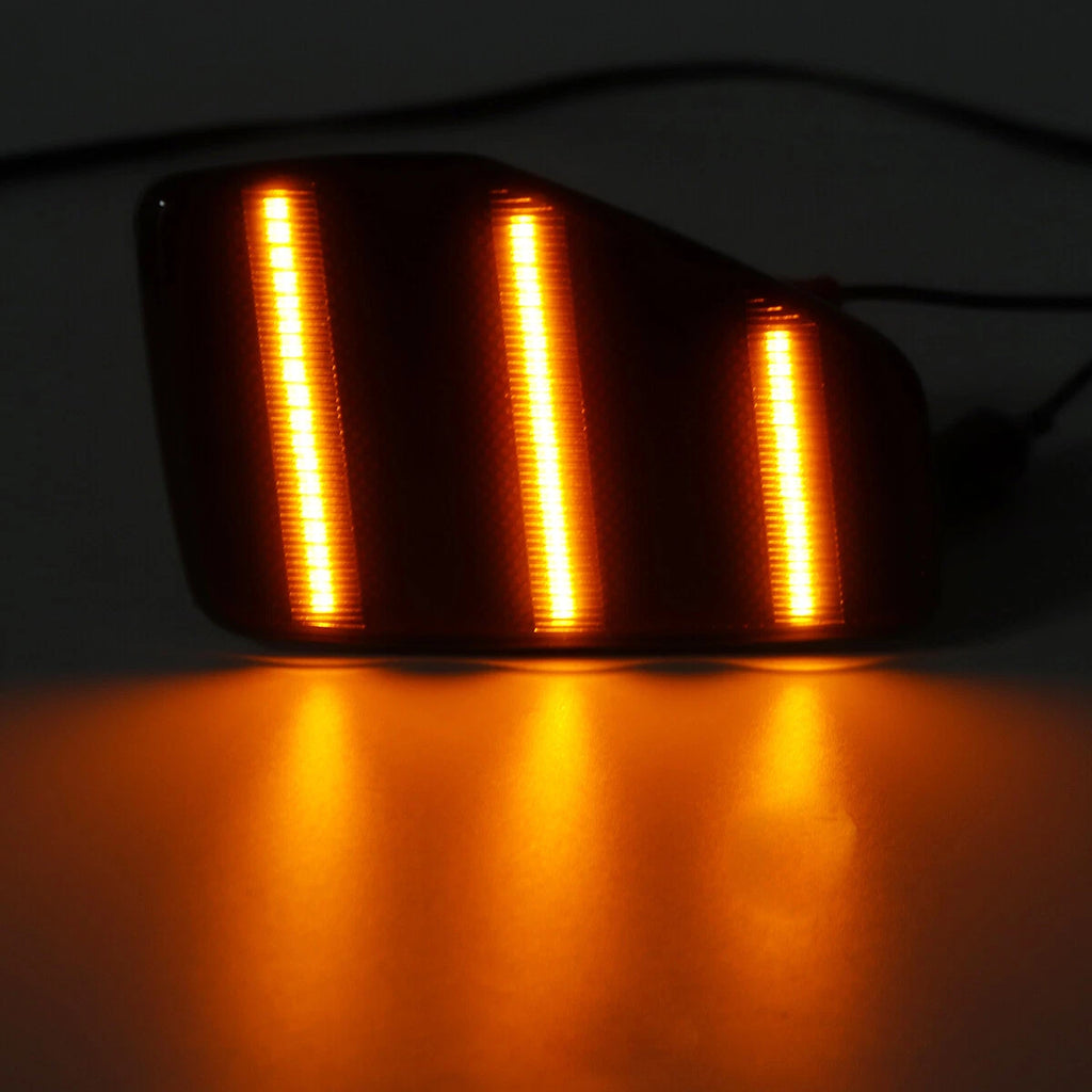 Smoked Front Fender Side Marker Reflector Lights for Hummer H3 H3T (2005–2010)