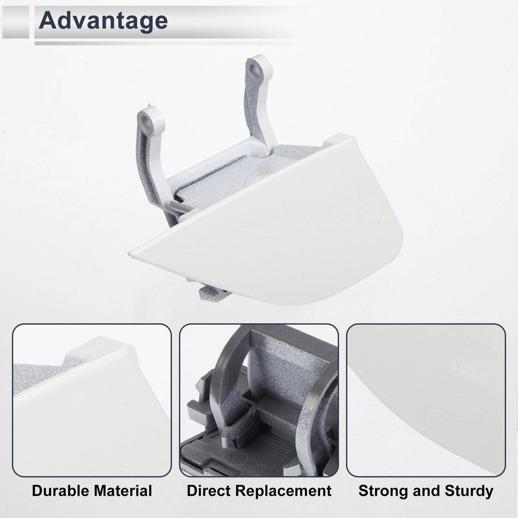 Headlight Washer Nozzle Cover Cap for BMW 750i (2010–2015) - White