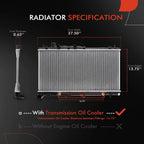 Radiator with Trans Oil Cooler for Subaru Legacy Outback (2005–2009)