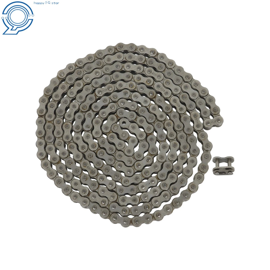 Replacement #40H Heavy Duty Roller Chain 10 Ft with 1 Link