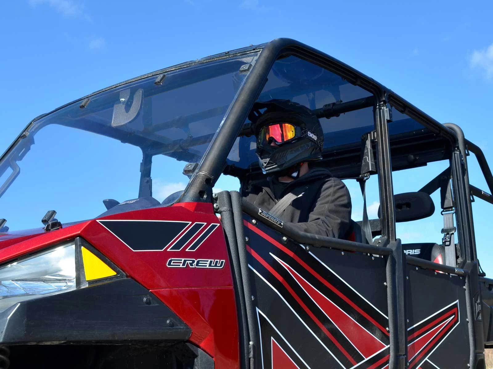 SuperATV Heavy Duty Tinted Roof for Polaris Ranger XP 900 (2013–2019)