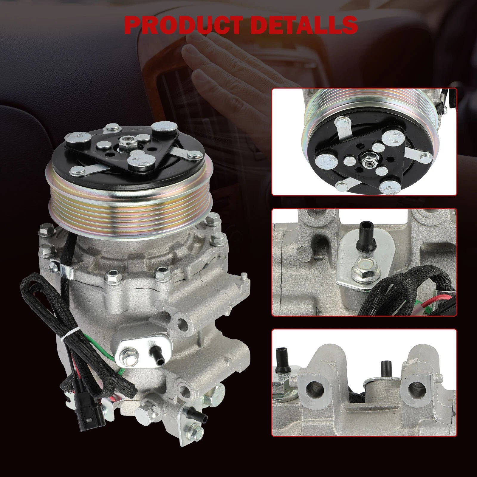 AC Compressor with Clutch for Honda Civic 1.8L, Acura ILX 2.0L (2012–2015)