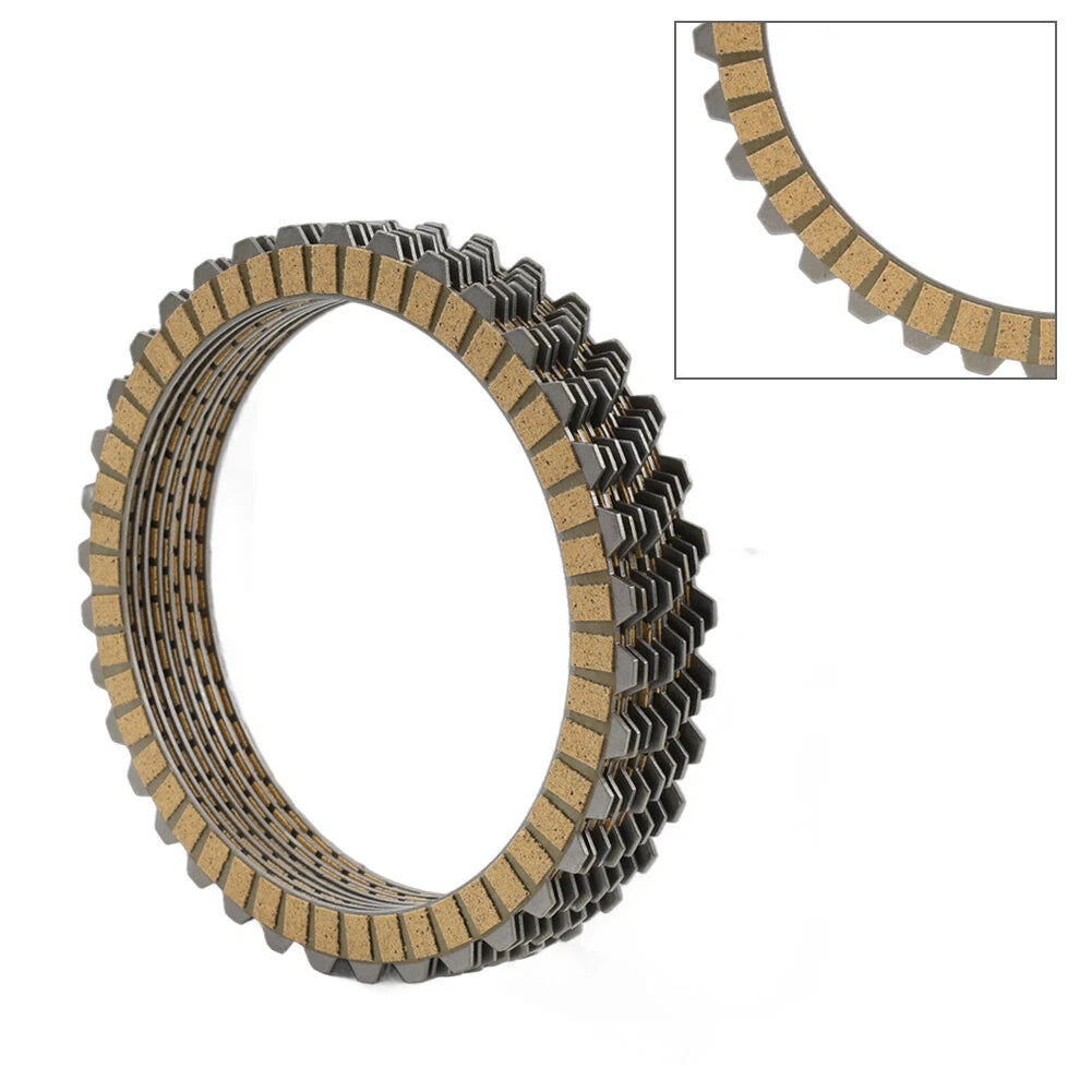 8PCS Clutch Friction Plates for Harley Sportster XL883 (2004–2009) XL1200C (1996–2018)