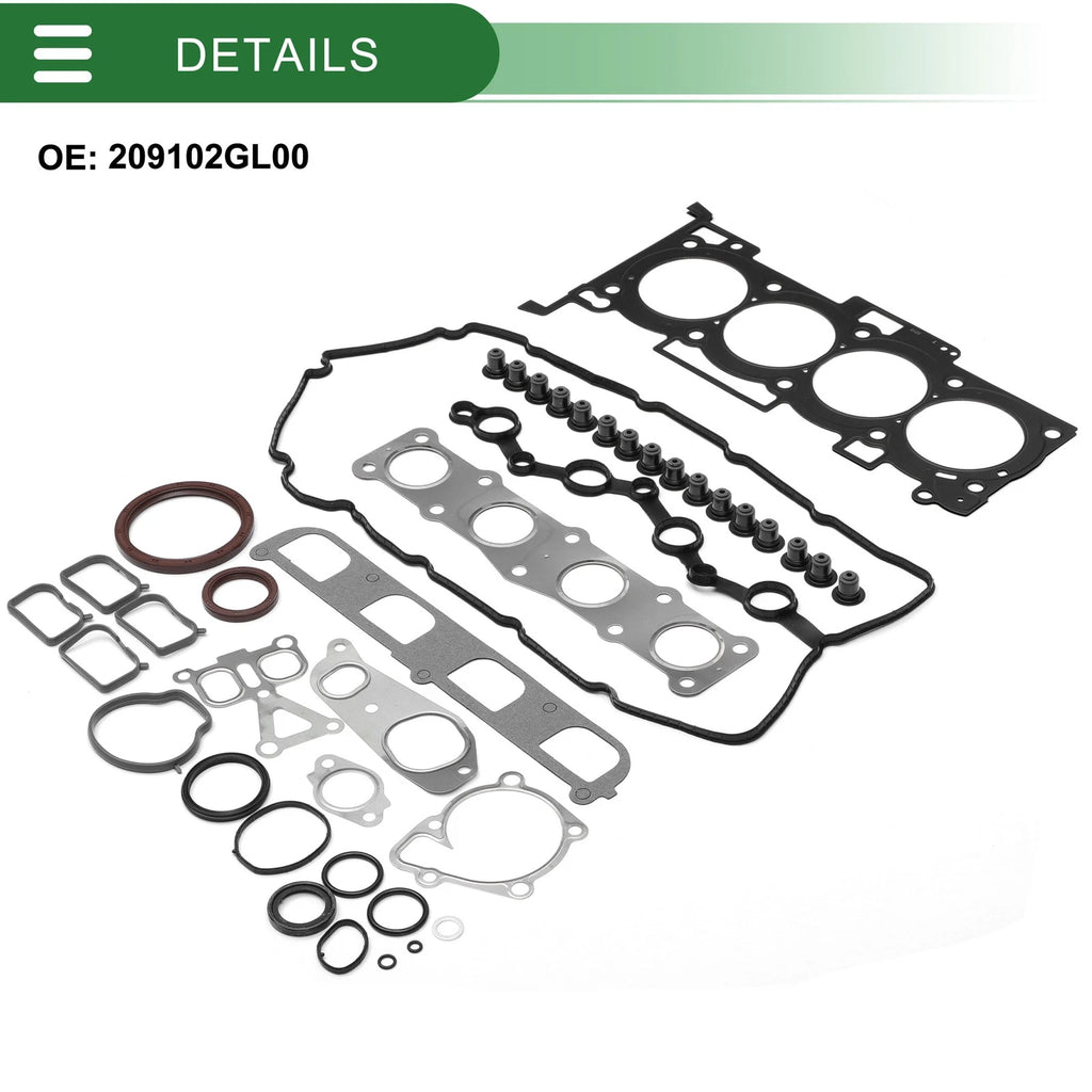 Cylinder Head Gasket Kit No. 209102GL00 for Hyundai G4KE (Engine)