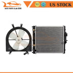 Radiator and Cooling Fan Assembly for Acura EL (1997–1998)