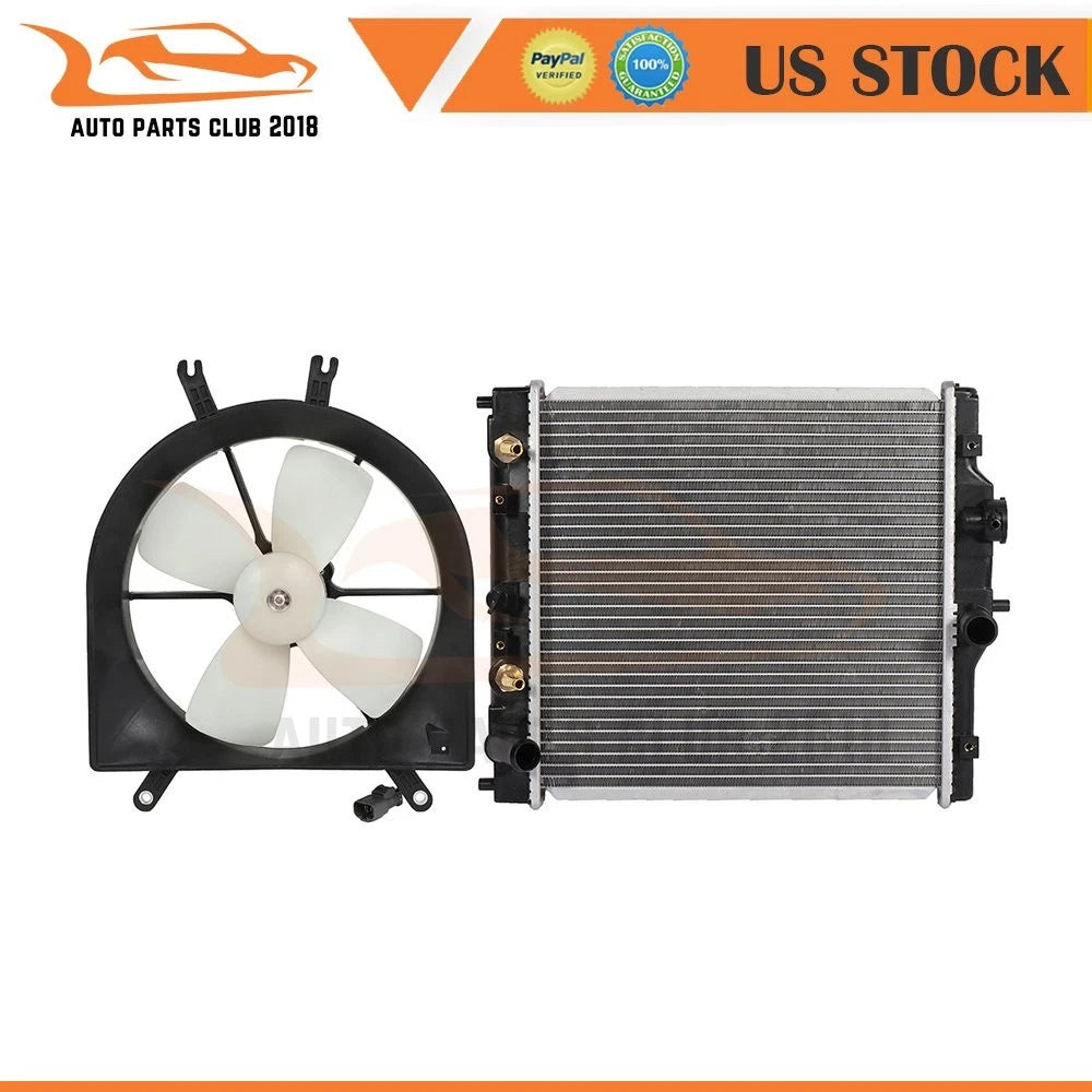 Radiator and Cooling Fan Assembly for Acura EL (1997–1998)