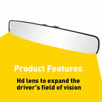 17" Panoramic Wide Angle Rear View Mirror for Truck SUV (Universal)