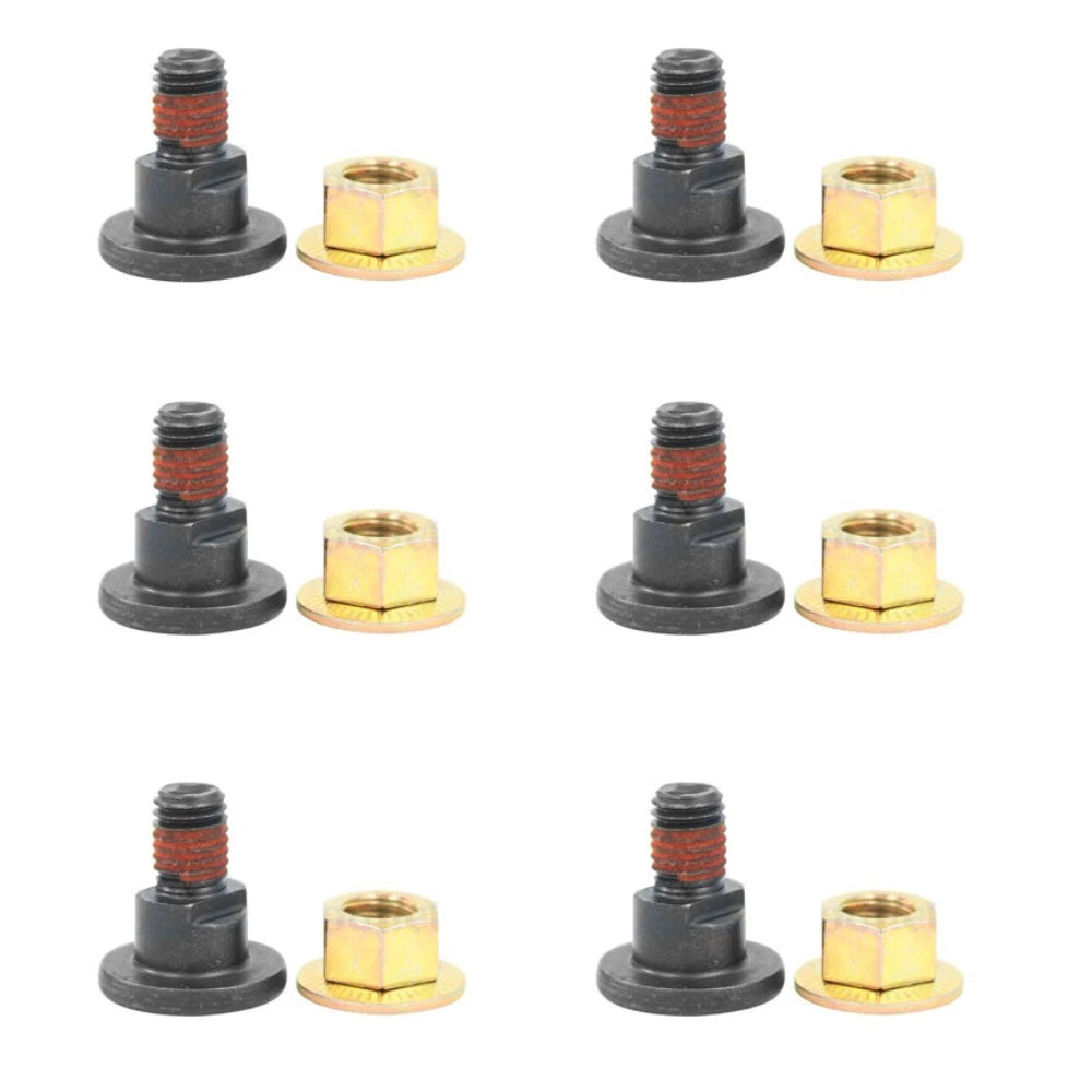 Set of 6 Disc Mower Blade Bolt & Nut for Kuhn FC250 FC300 (Fits 564-512-00, 564-512-10)