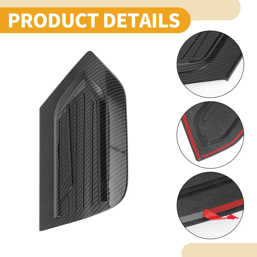 Fuel Tank Door Cap for Honda Fit (2021–2025) Carbon Fiber Black