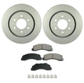Front Brake Kit Set of 4 ProACT Pads 350mm Disc Rotors for Ford Lincoln