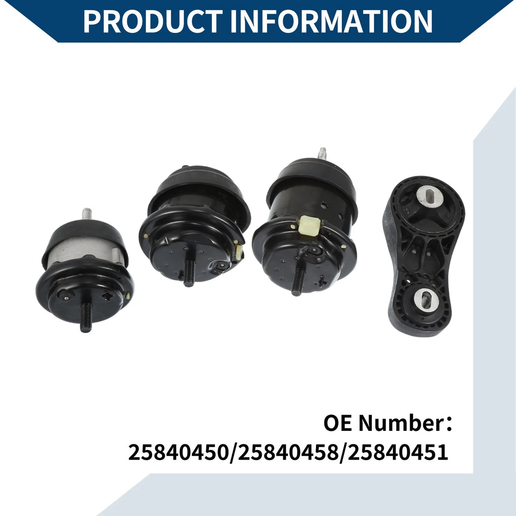 Engine Motor Trans Mount Set for Buick Enclave, GMC Acadia (2009–2017)