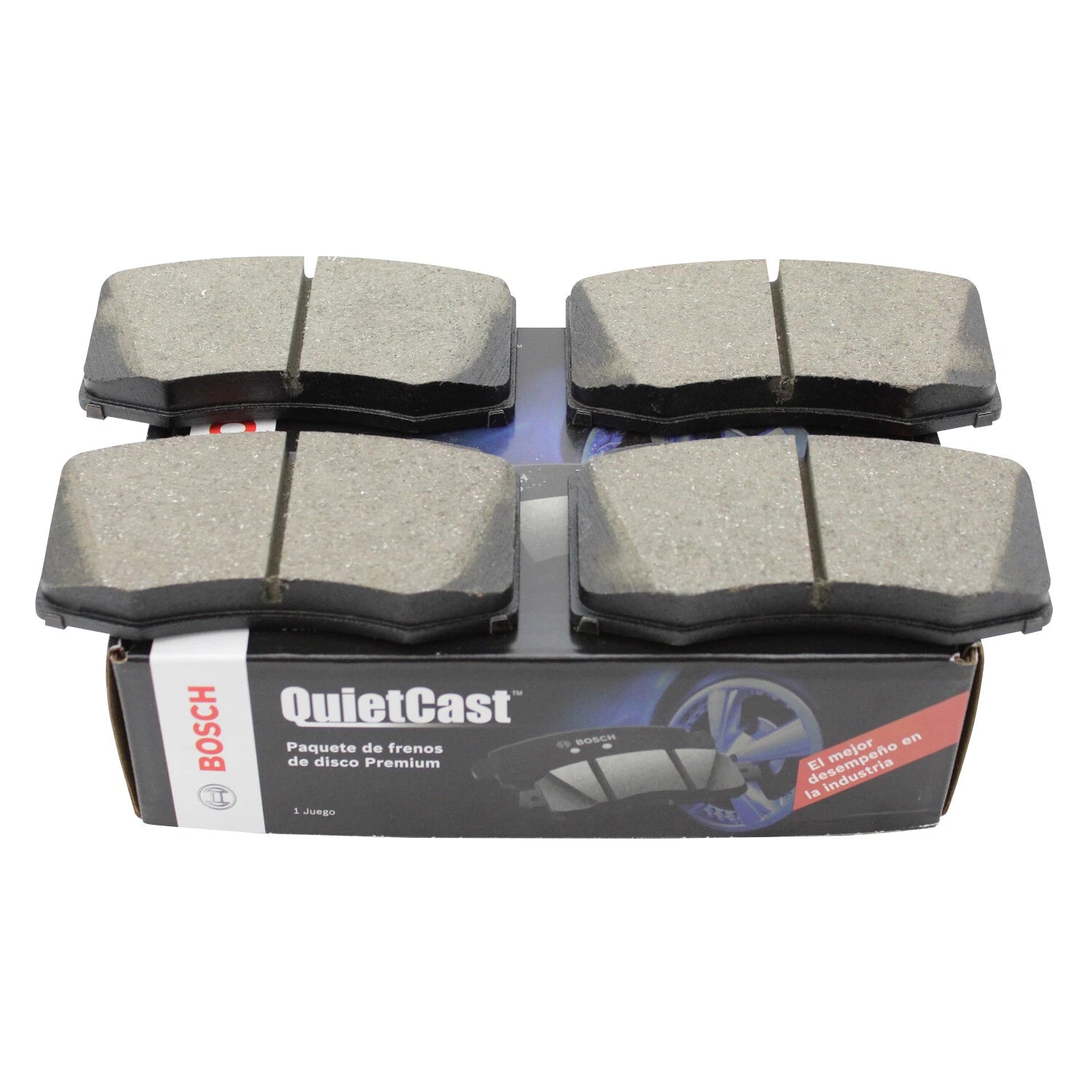 Set of 4 Bosch QuietCast Front Ceramic Brake Pads for MB W203 C209 A209 W211 W220