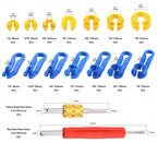 7-Piece Fuel Line Disconnect Tool Set for Automotive Use