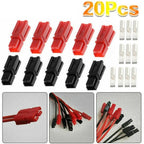 30 Amp Marine Power Connector Kit for Red and Black