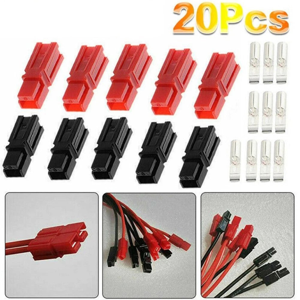 30 Amp Marine Power Connector Kit for Red and Black