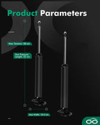Set of 2 Rear Shock Absorbers for Ford Fusion (2013–2020)