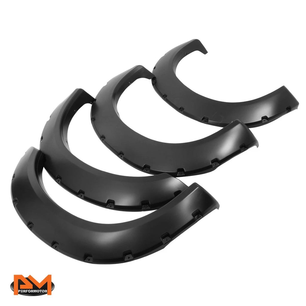 Set of 4 Pocket-Riveted Fender Flares for Ford F250/F350 SD (2011–2016)