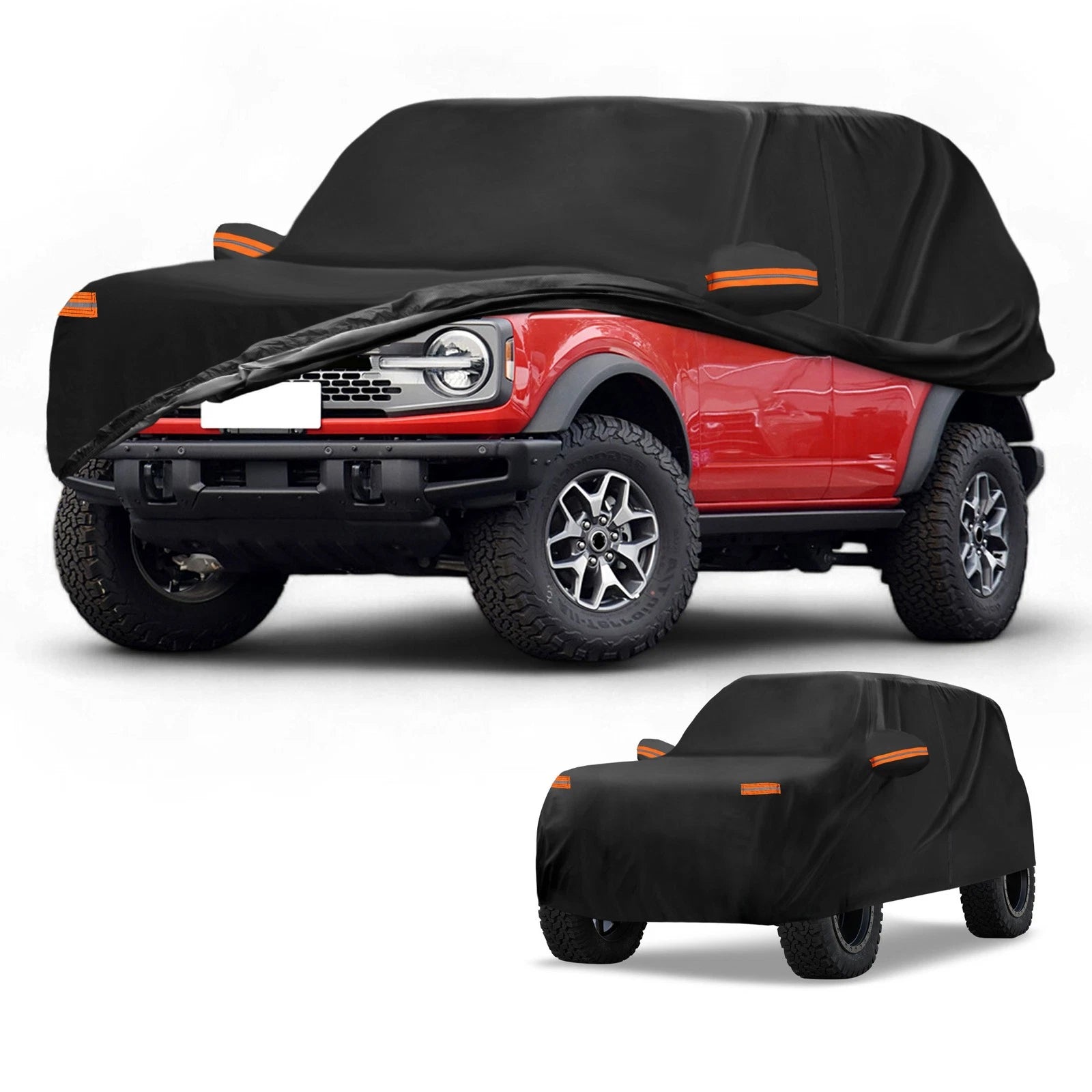 Car Cover Waterproof All Weather for Ford Bronco (2021–2023) 190T-PU Zipper