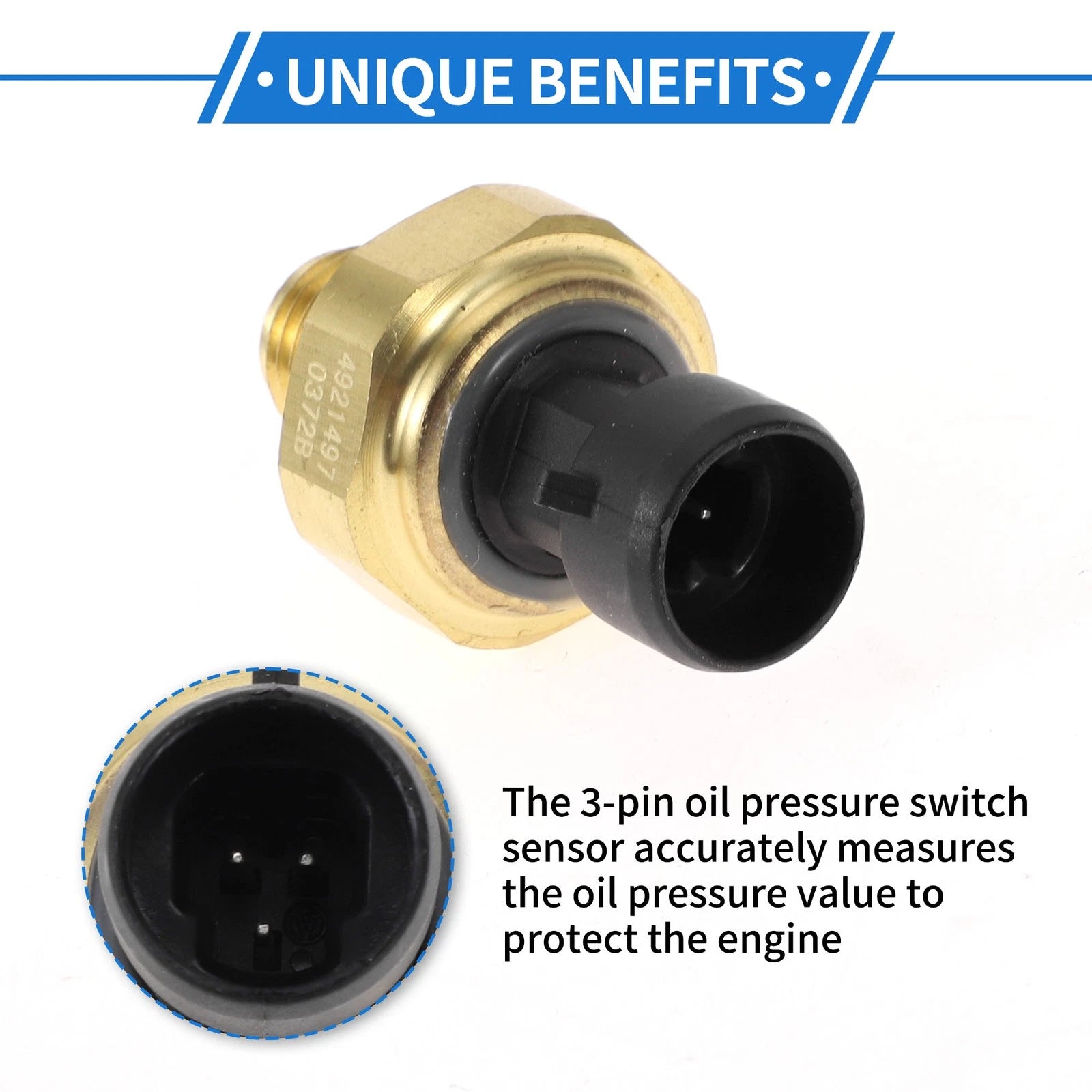 Engine Oil Pressure Sensor for Dodge 2500 3500 (1998–2001)