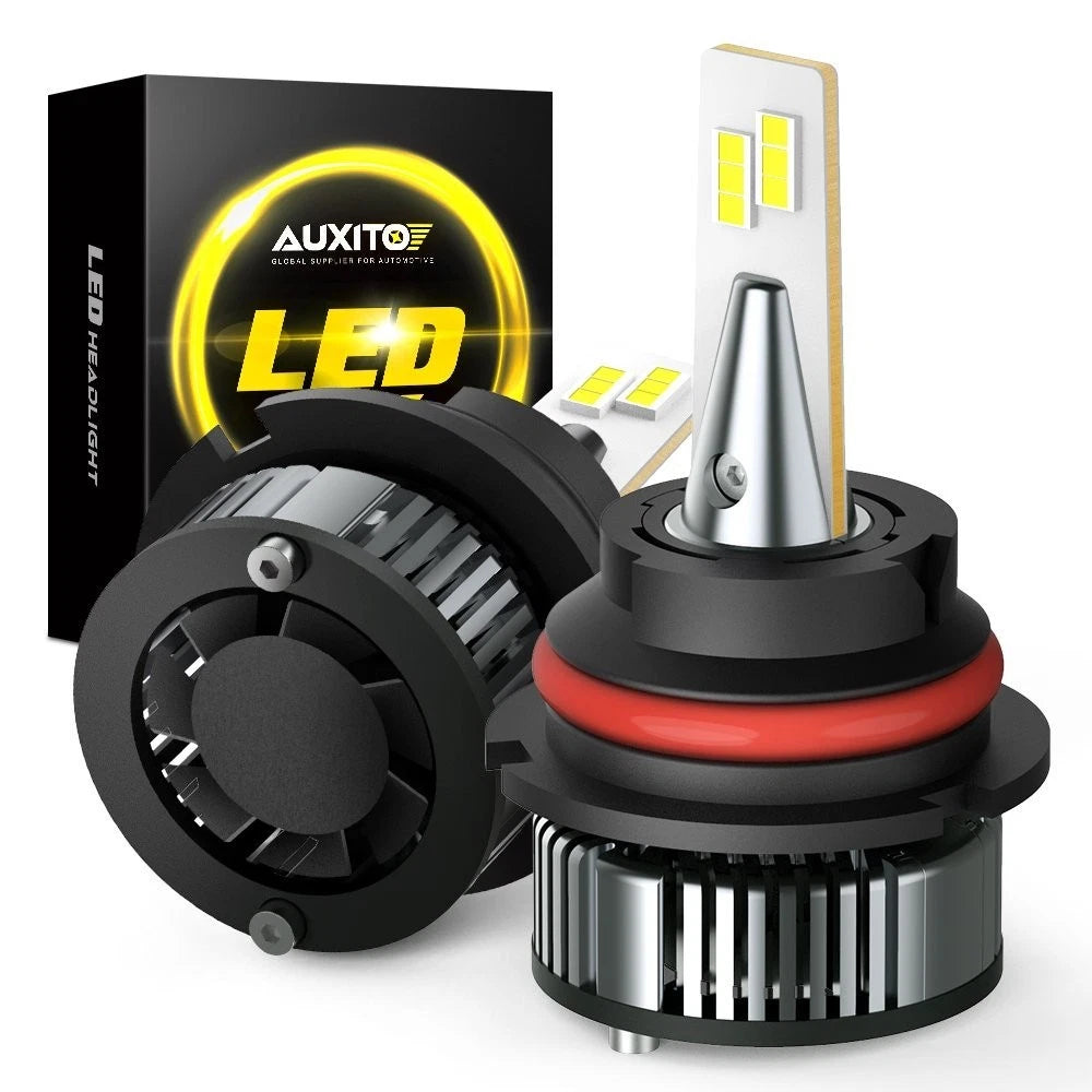 2X 9007 HB5 LED Headlight Bulbs for 16000LM 6500K