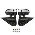 Pair Manual Towing Mirrors for Chevrolet Silverado Sierra 1500 2500 3500HD (2014–2023)