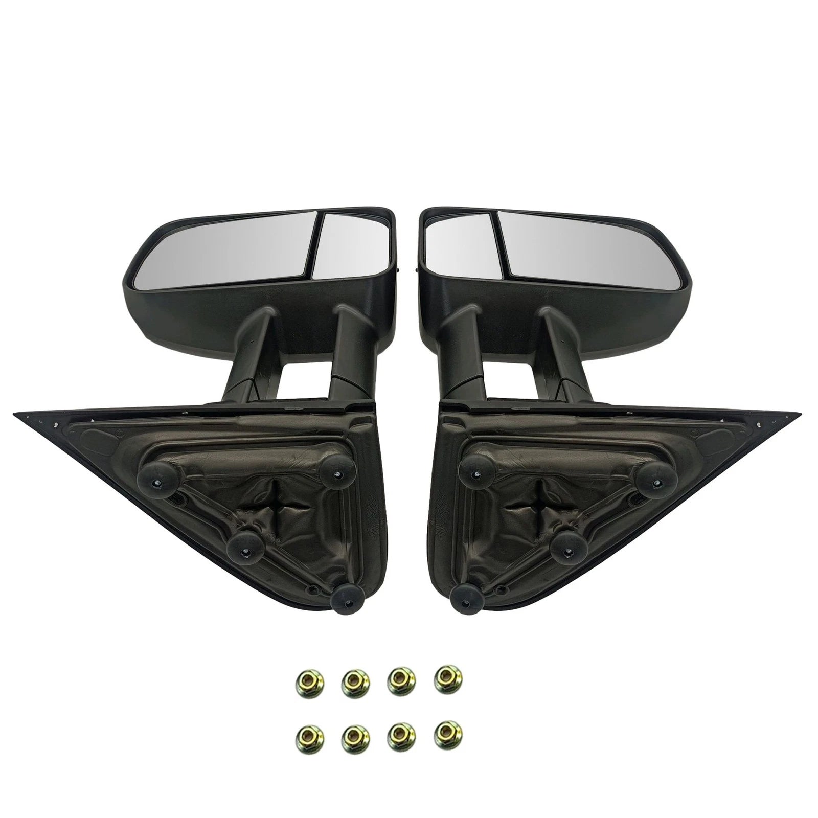 Pair Manual Towing Mirrors for Chevrolet Silverado Sierra 1500 2500 3500HD (2014–2023)