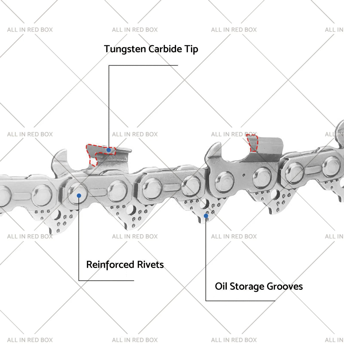 Tungsten Carbide Chainsaw Chain .043 3/8LP 56DL for Stihl MS170 (2005–2023)