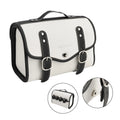 Side Saddlebag Tail Bag for Motorbike (Color Matching, White)