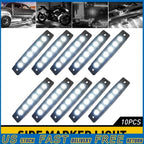 10X White LED Underbody Strip Rock Light for ATV Jeep Truck (12V)