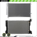 Radiator and A/C Condenser for Toyota Corolla (2009–2017) Matrix (2009–2014)